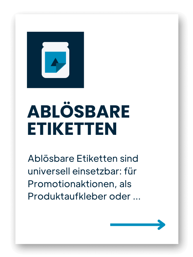 Ablösbare Etiketten