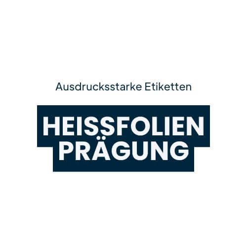 Ausdrucksstarke-Etiketten-Heissfolienprägung