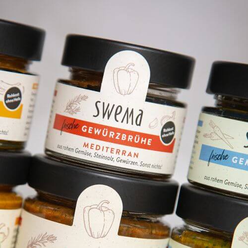 Gewürzetiketten-SweMa-Gemüsebrühen