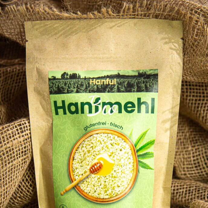 Hanfmehl-Etiketten