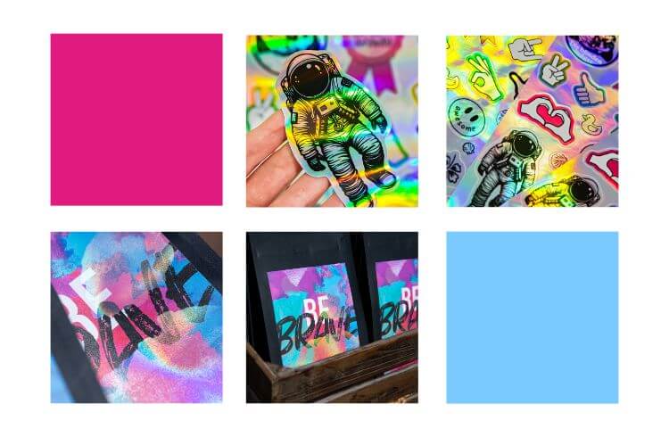 Hologrammfolie-Etiketten