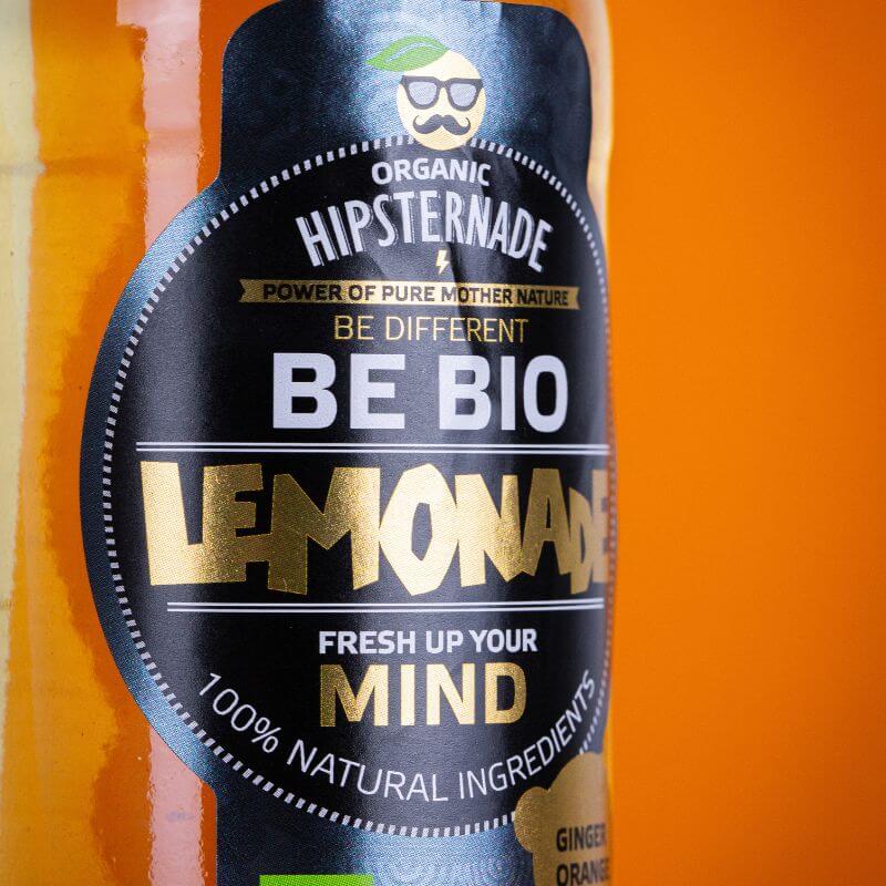 Metallische-Etiketten-Bio-Lemonade