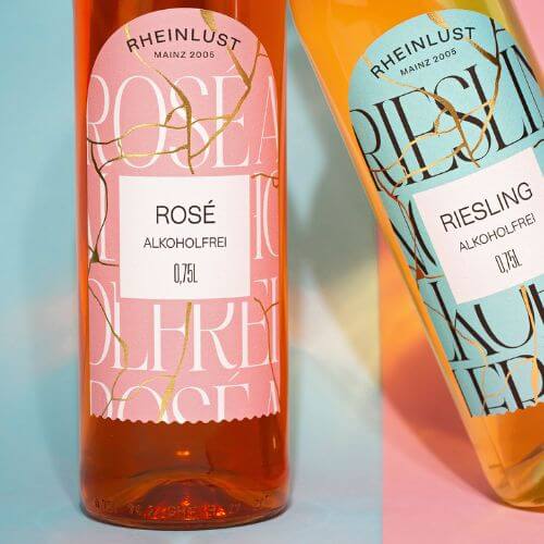 Sommeretiketten-Wein-Rheinlust-Flaschenetiketten