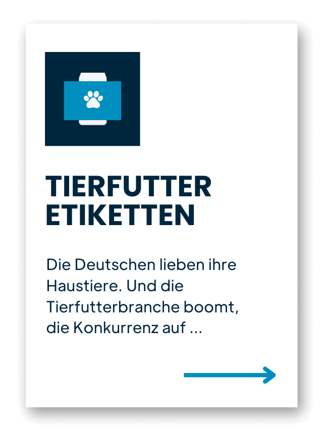 Tierfutteretiketten